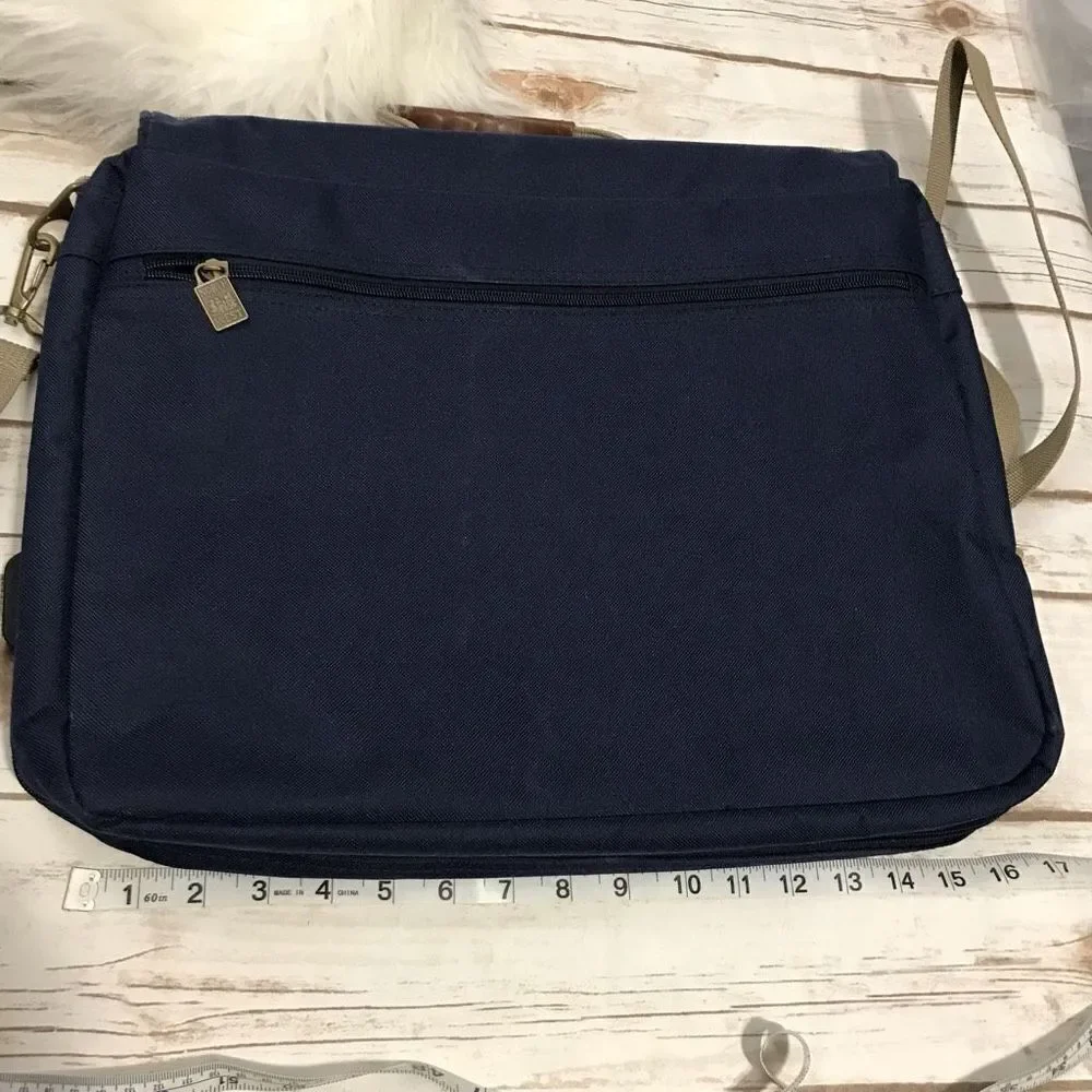 Leeds Laptop Work Bag Blue Travel Commute 33‎